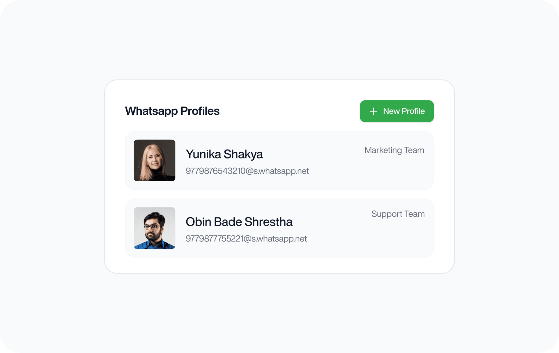 Account Management Feature