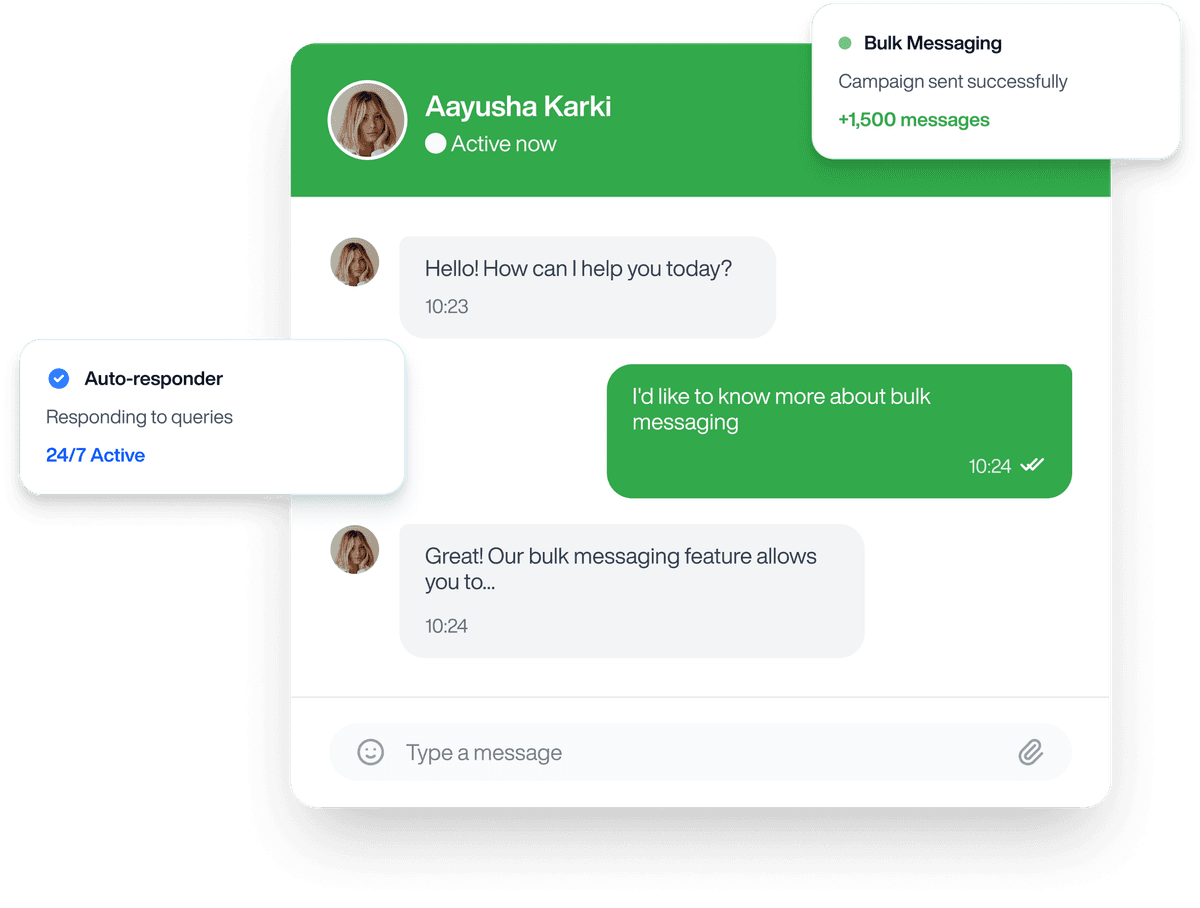 Wasendly Chat Automation Interface